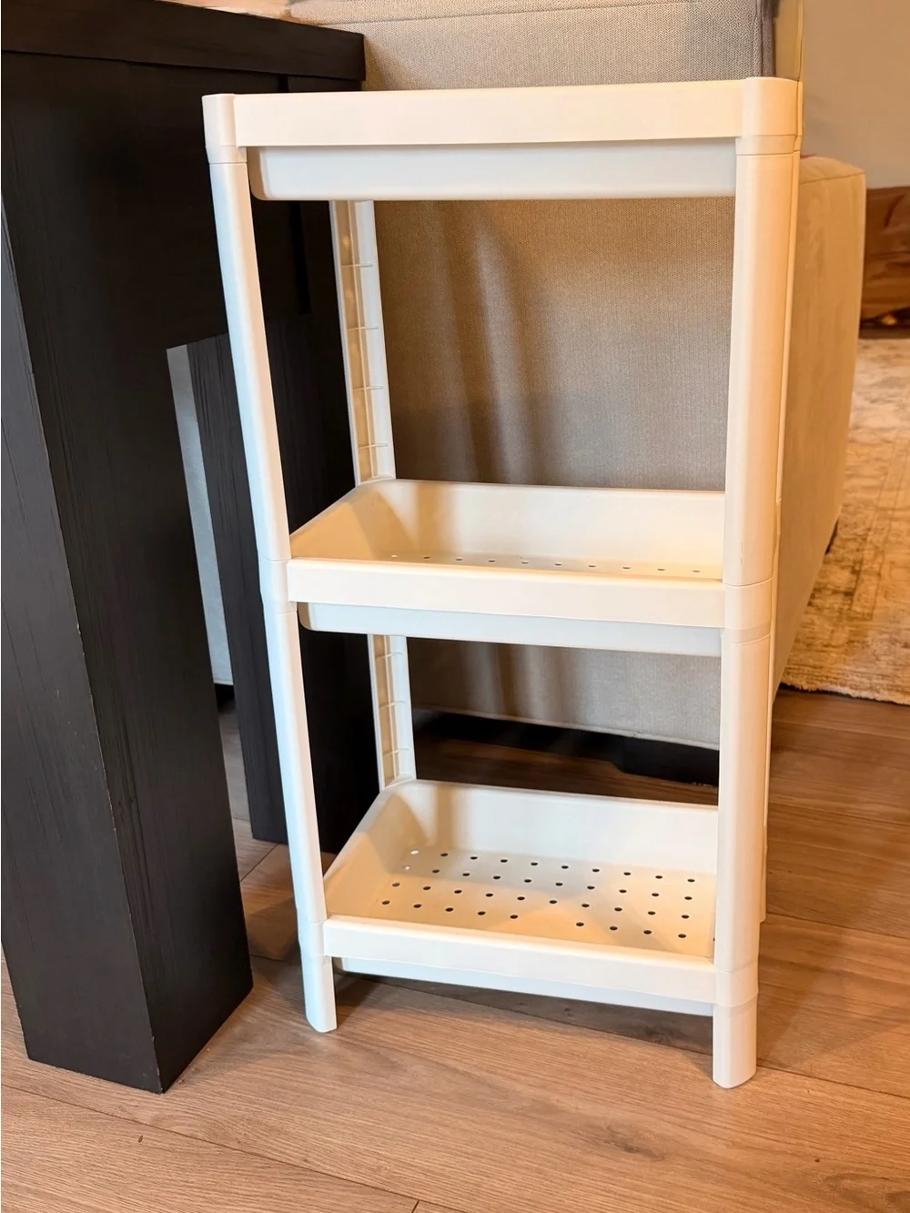 IKEA white plastic Shelf Unit